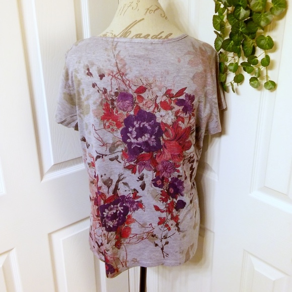 Coldwater Creek Floral Top Size 18 - Picture 3 of 7